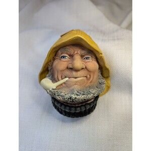 Vintage Bossons Chalkware Head 1971 Sea Captain "Old Salt" Wall Decor Nautical